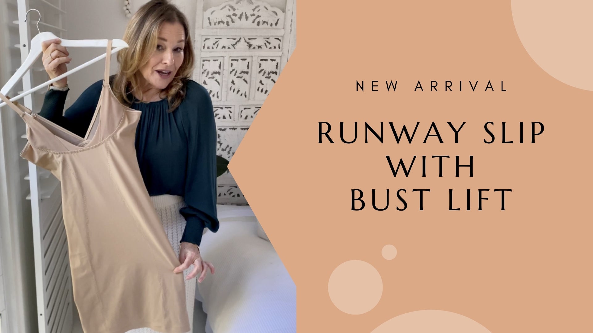 Video of Bella Bodies Latvia Curve Control Runway Slip with Bust Lift