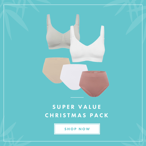 Super Value Christmas Pack I Travel Ultimate Adjustable Bra and Travel Knickers I Bella Bodies Latvia